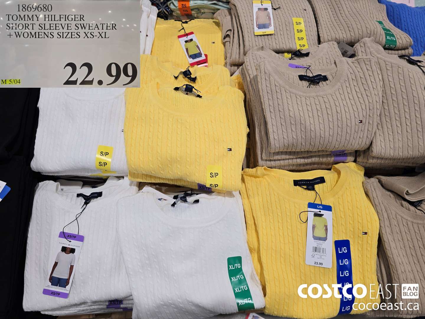 1869680 TOMMY HILFIGER SHORT SLEEVE SWEATER +WOMENS SIZES XS-XL $22.99