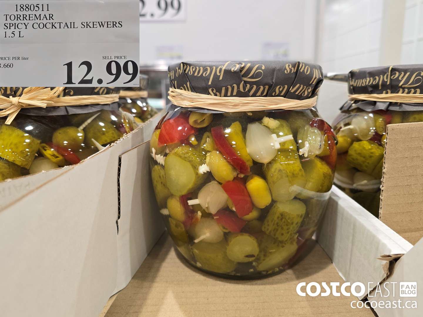 1880511 TORREMAR SPICY COCKTAIL SKEWERS 1.5 L $12.99