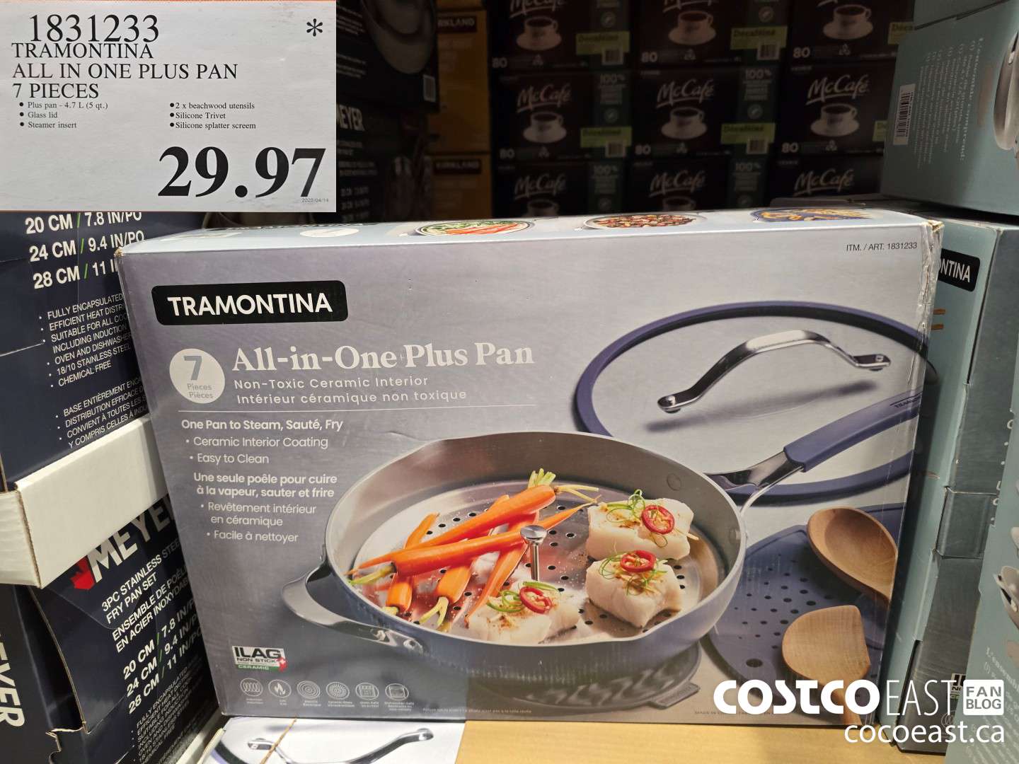 1831233 TRAMONTINA ALL IN ONE PLUS PAN 7 PIECES $29.97