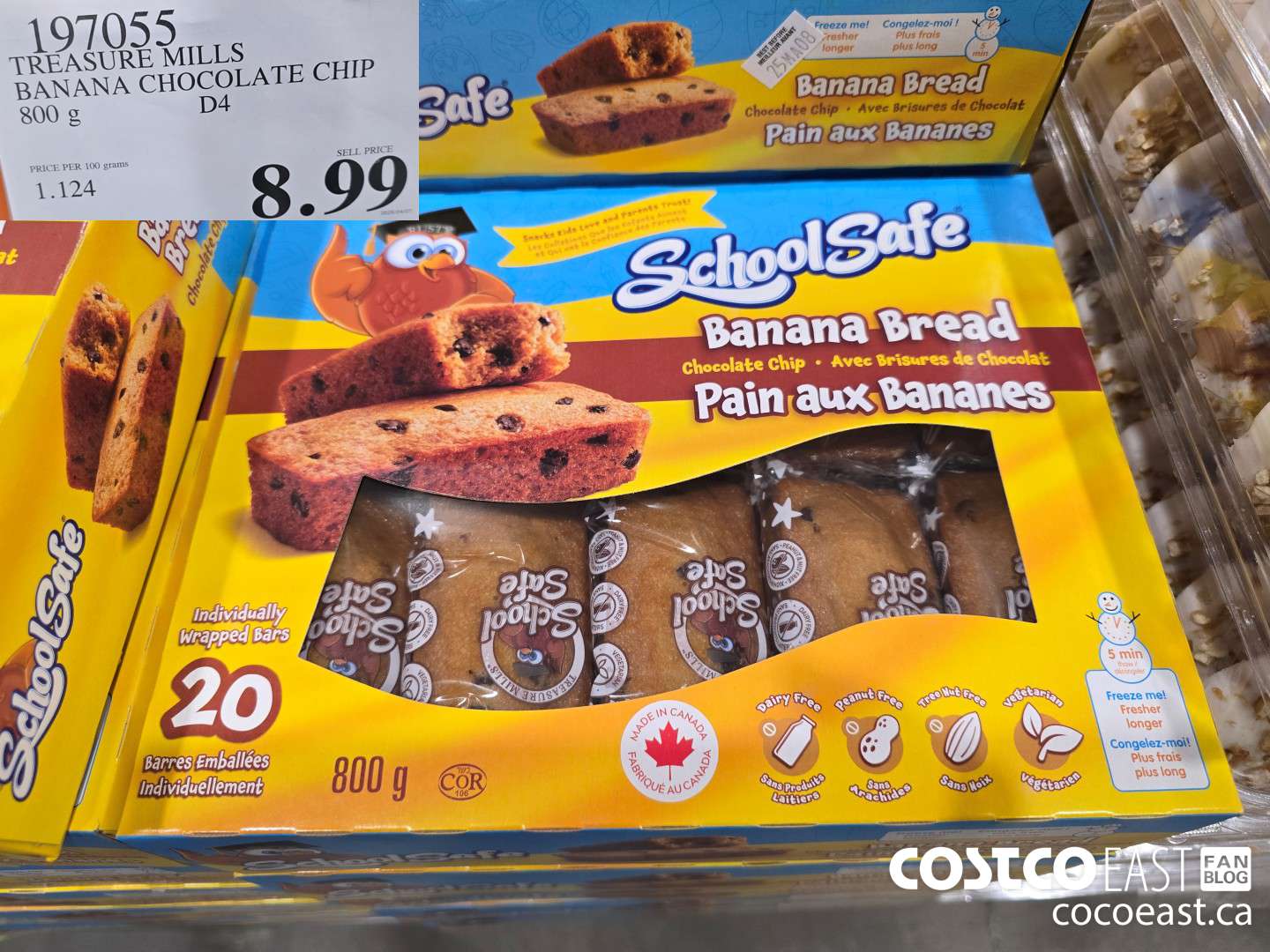 197055 TREASURE MILLS BANANA CHOCOLATE CHIP 800 g $8.99