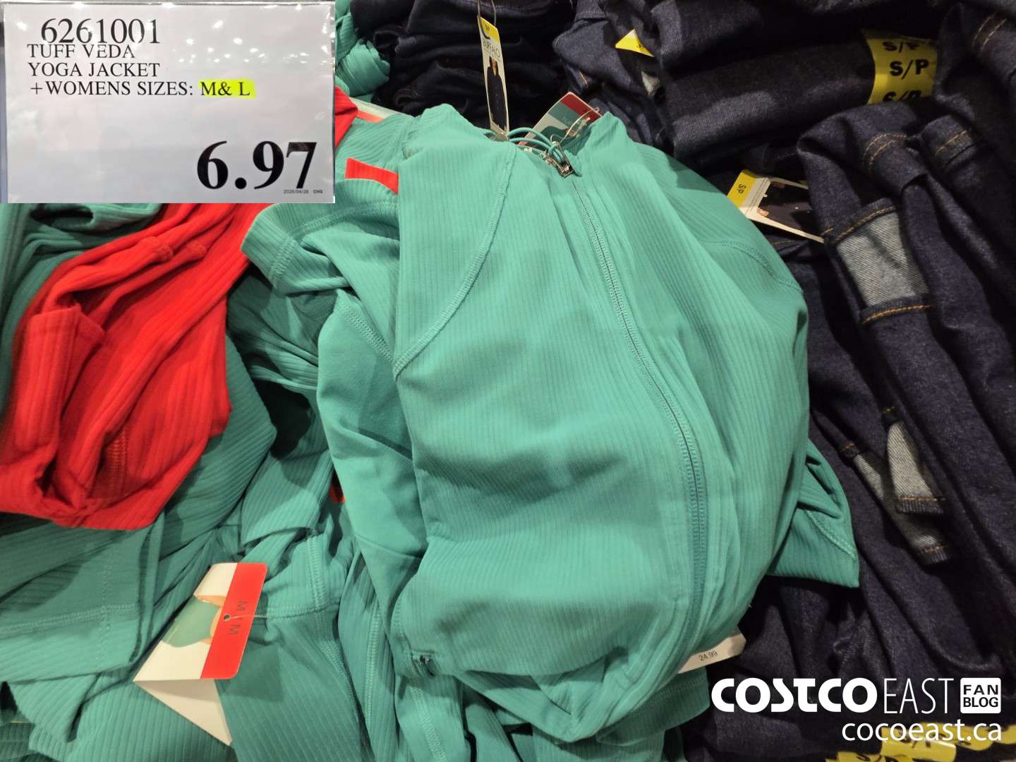 6261001 TUFF VEDA YOGA JACKET + LADIES SIZES: S-XXL $6.97