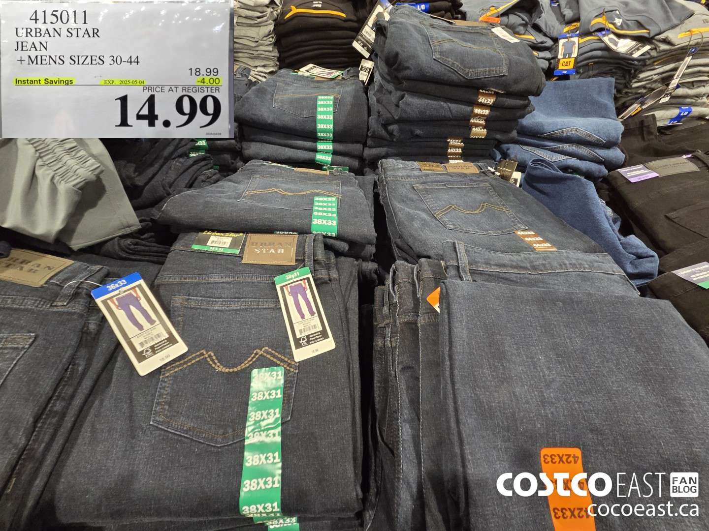 415011 URBAN STAR JEAN +MENS SIZES 30-44 ($4.00 INSTANT SAVINGS EXPIRES ON 2025-05-04) $14.99