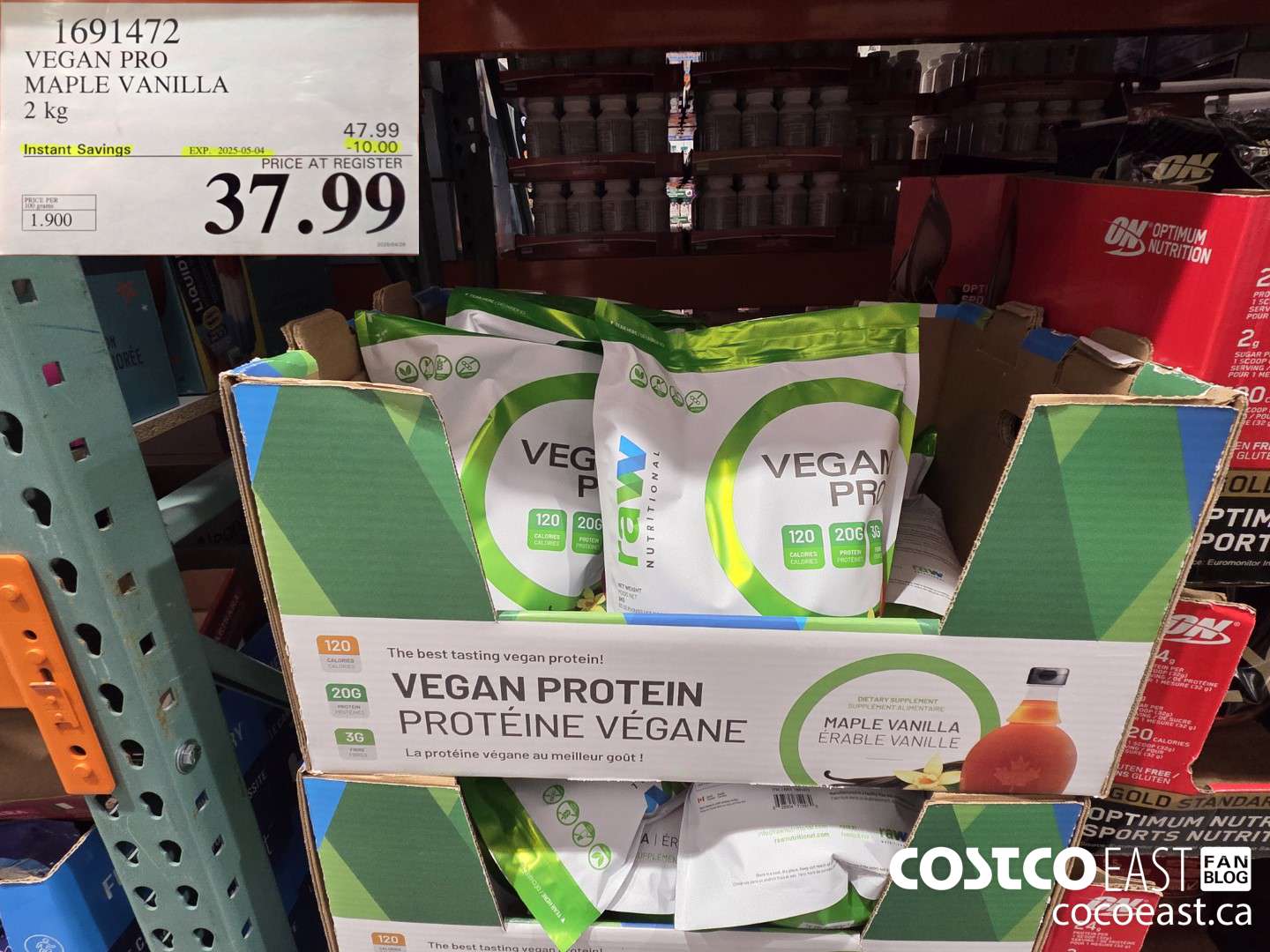 1691472 VEGAN PRO MAPLE VANILLA 2 KG ($10.00 INSTANT SAVINGS) $37.99