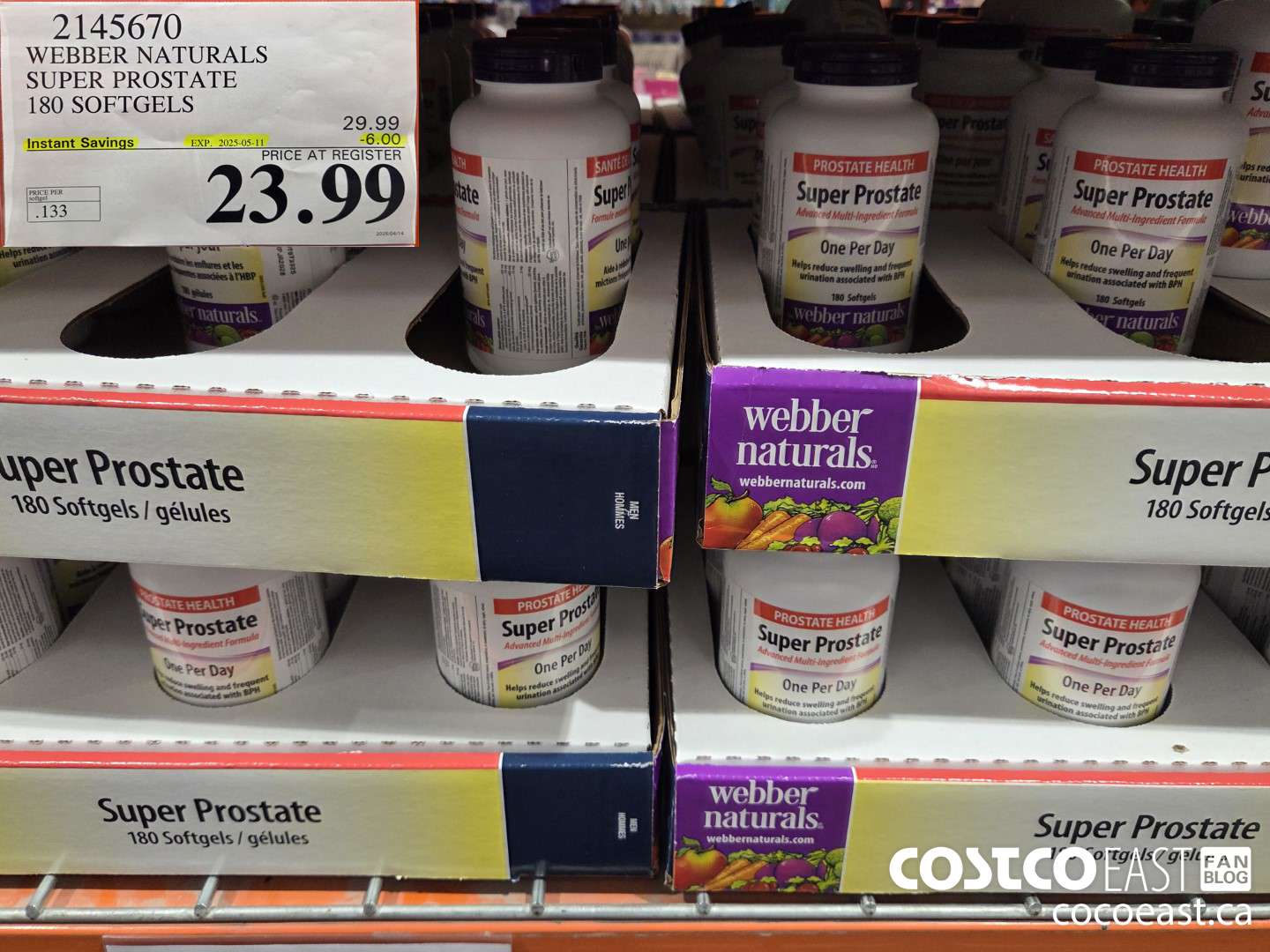 2145670 WEBBER NATURALS SUPER PROSTATE 180 SOFTGELS ($6.00 INSTANT SAVINGS EXPIRES ON 2025-05-11) $23.99