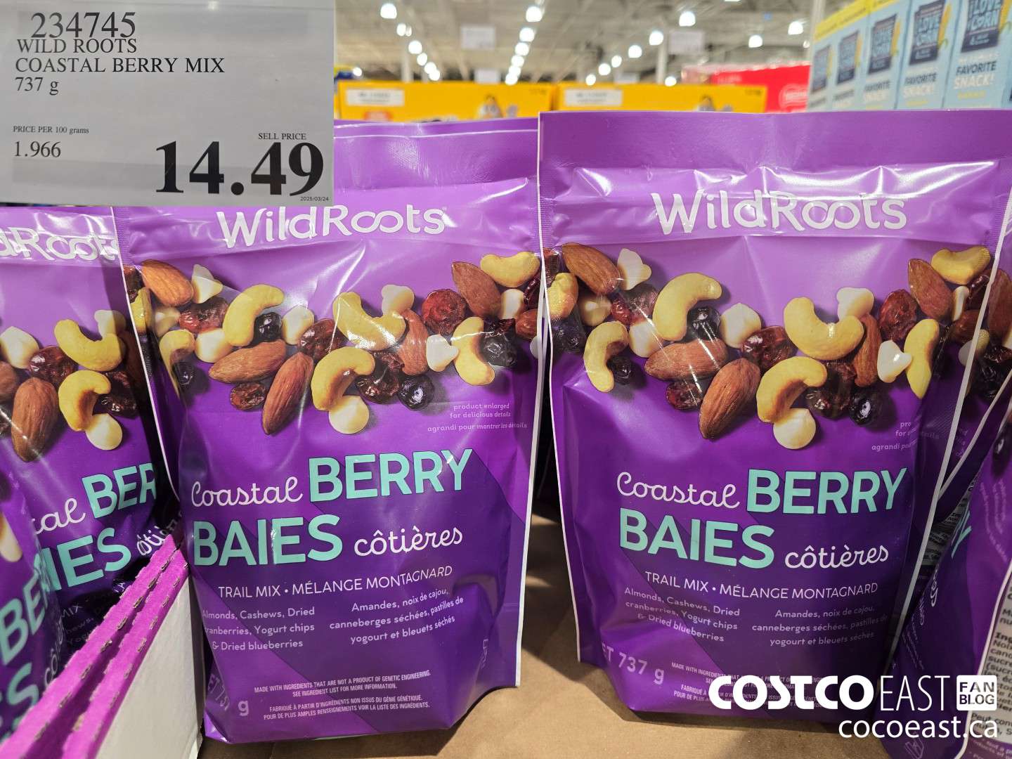 234745 WILD ROOTS COASTAL BERRY MIX 737 G $14.49