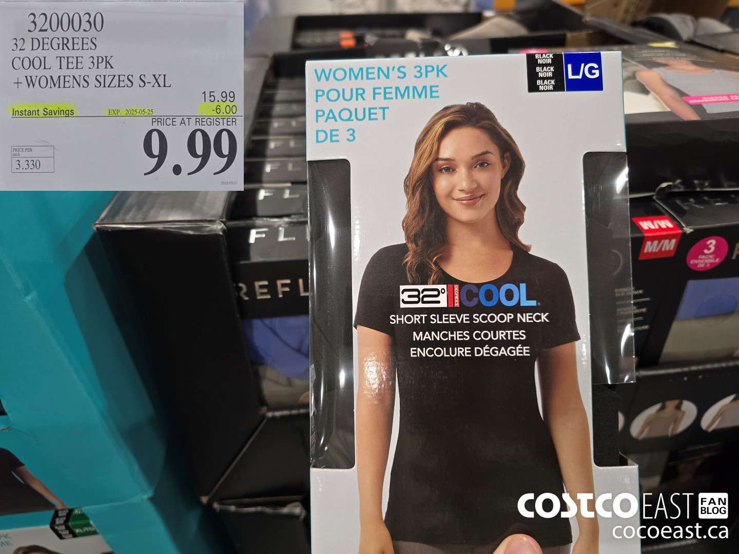 3200030 32 DEGREES COOL TEE 3PK LADIES SIZES S-XL ($6.00 INSTANT SAVINGS EXPIRES ON 2025-05-25) $9.99