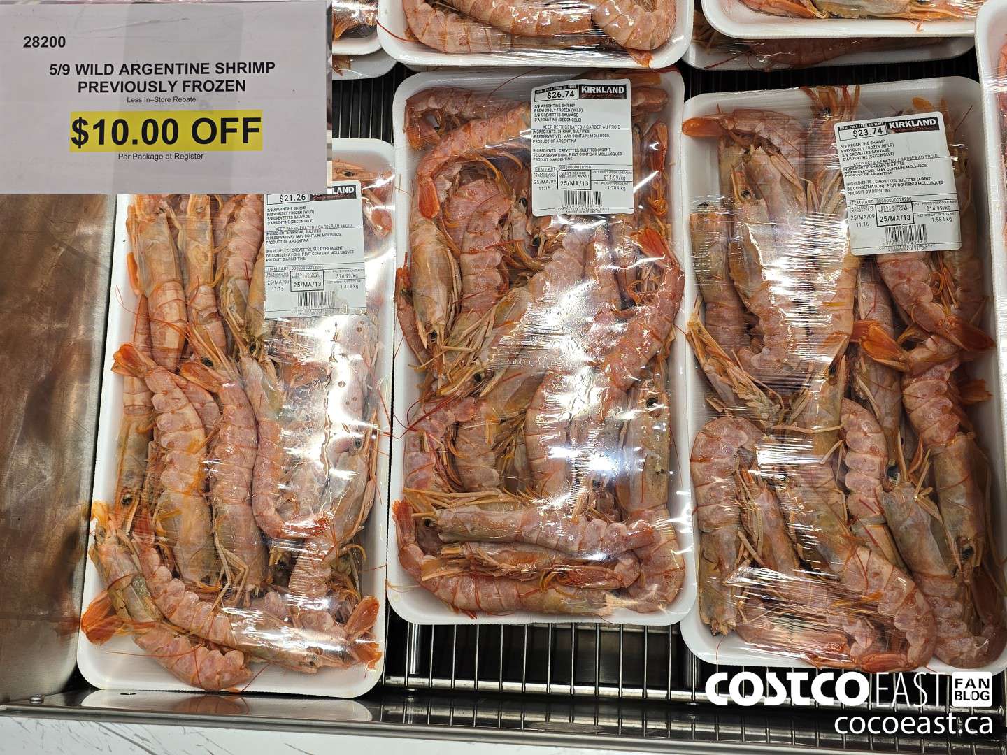 28200 5/9 WILD ARGENTINE SHRIMP PREVIOUSLY FROZEN ($10.00 INSTANT SAVINGS)