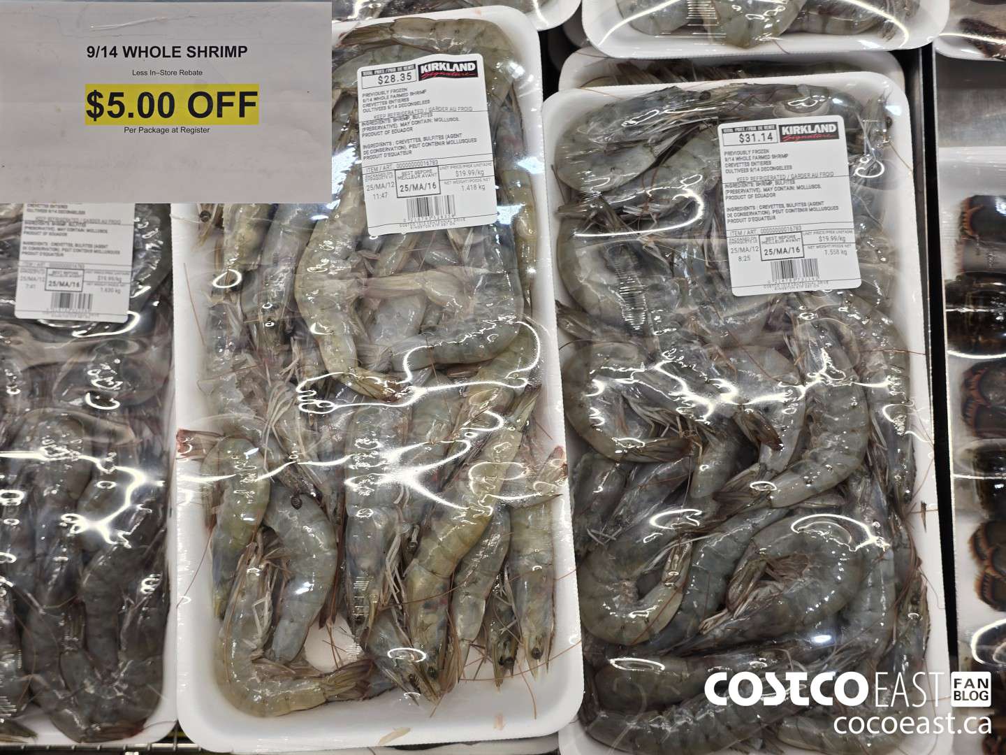 16783 9/14 WHOLE SHRIMP ($5.00 INSTANT SAVINGS)