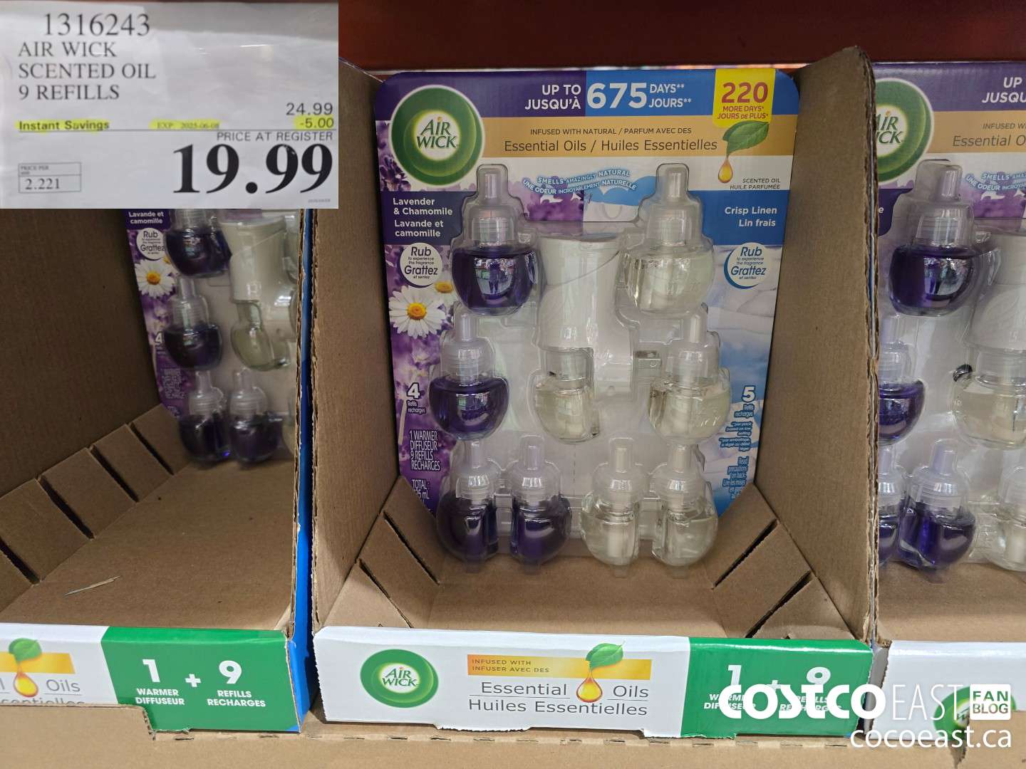 1316243 AIR WICK SCENTED OIL 9 REFILLS ($5.00 INSTANT SAVINGS EXPIRES ON 2025-06-08) $19.99