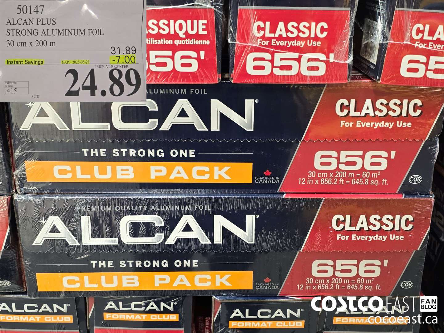50147 ALCAN PLUS STRONG ALUMINUM FOIL 30 cm x 200 m ($7.00 INSTANT SAVINGS EXPIRES ON 2025-05-25) $24.89