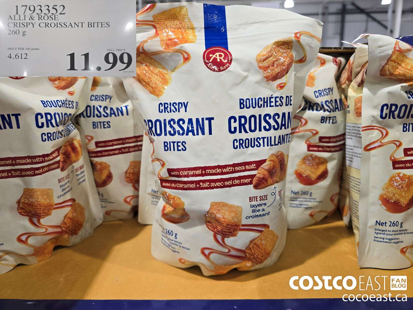 1793352 ALLI & ROSE CRISPY CROISSANT BITES 260 g $11.99