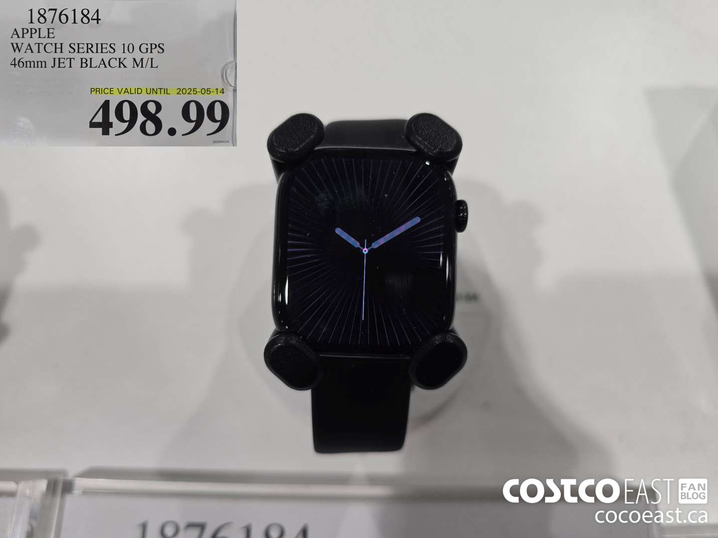 1876184 APPLE WATCH SERIES 10 GPS 46mm JET BLACK M/L $498.99