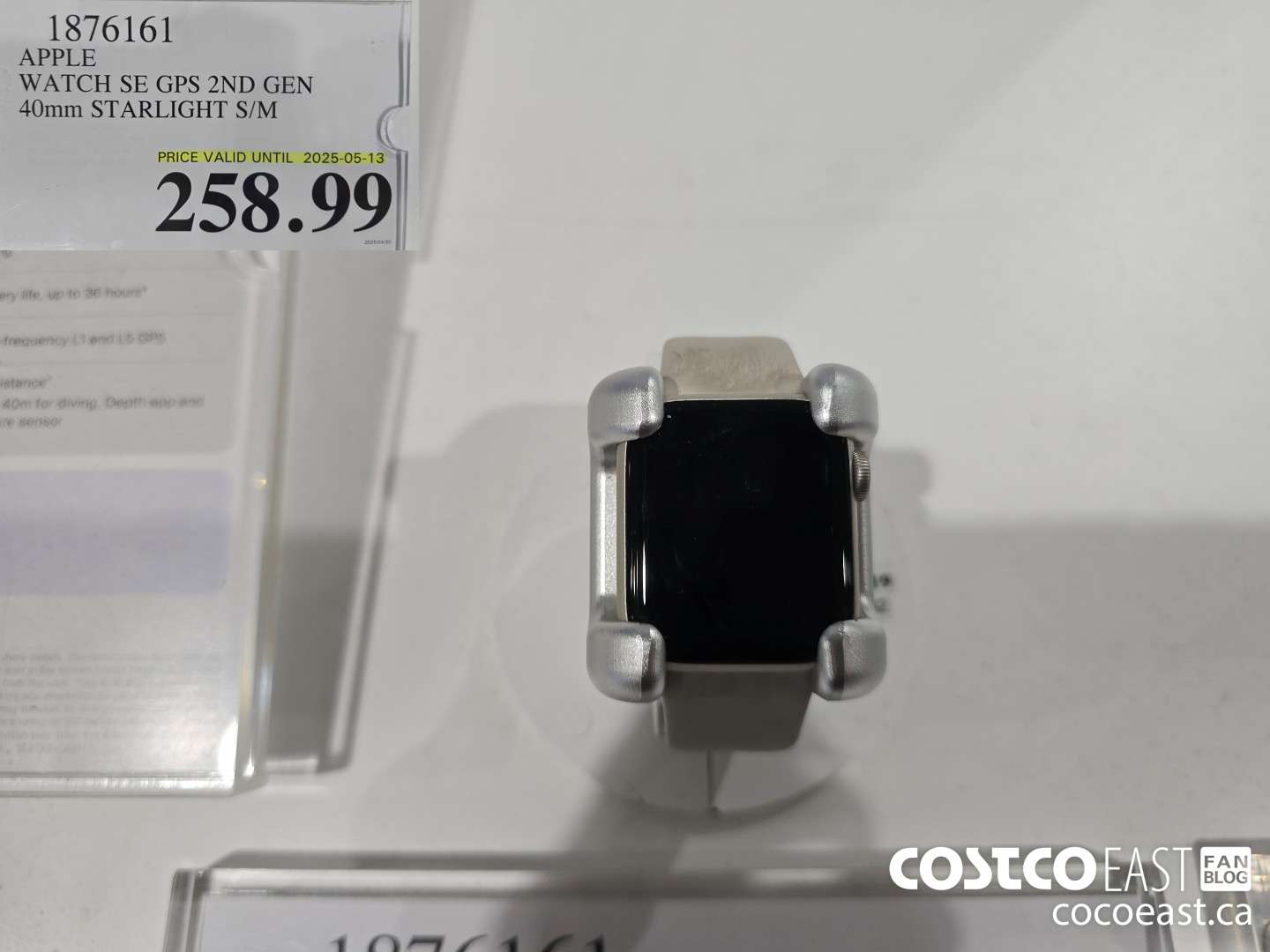 1876161 APPLE WATCH SE GPS 2ND GEN 40mm STARLIGHT S/M $258.99