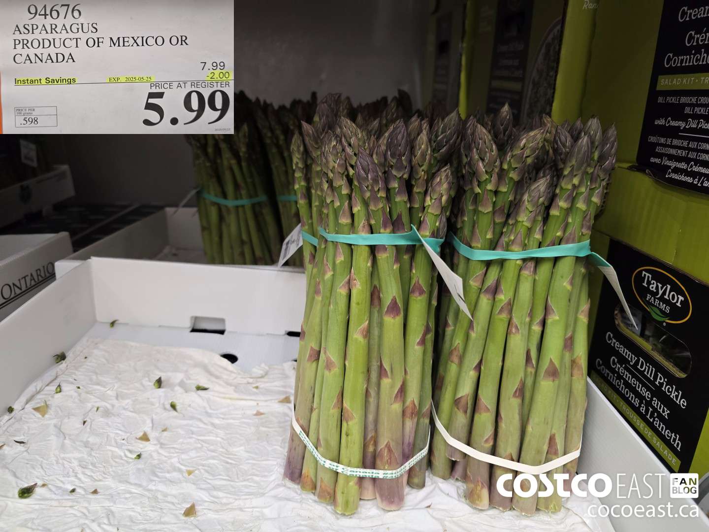 94676 ASPARAGUS PRODUCT OF MEXICO OR CANADA ($2.00 INSTANT SAVINGS EXPIRES ON 2025-05-25) $5.99