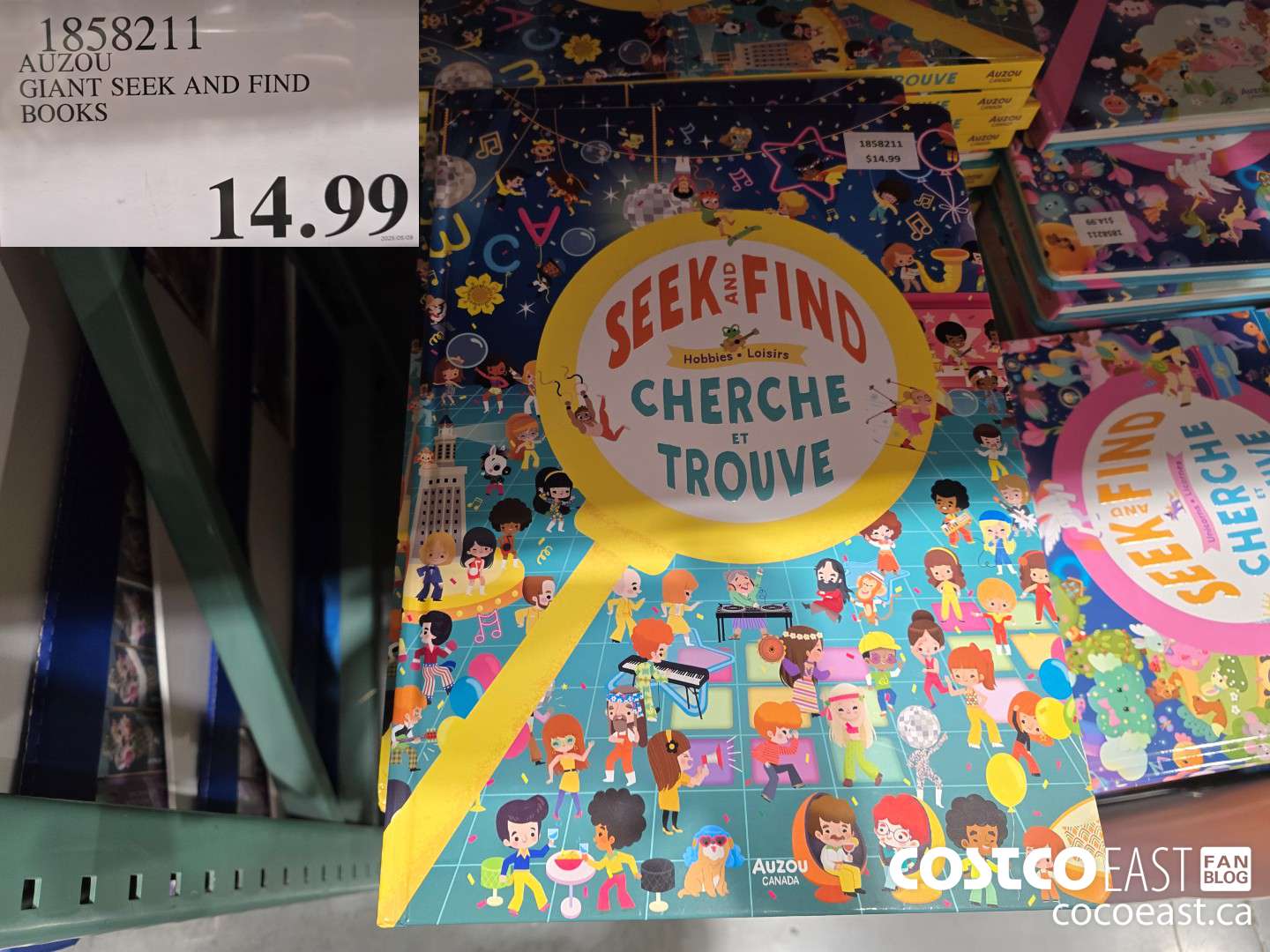 1858211 AUZOU GIANT SEEK AND FIND BOOKS $14.99