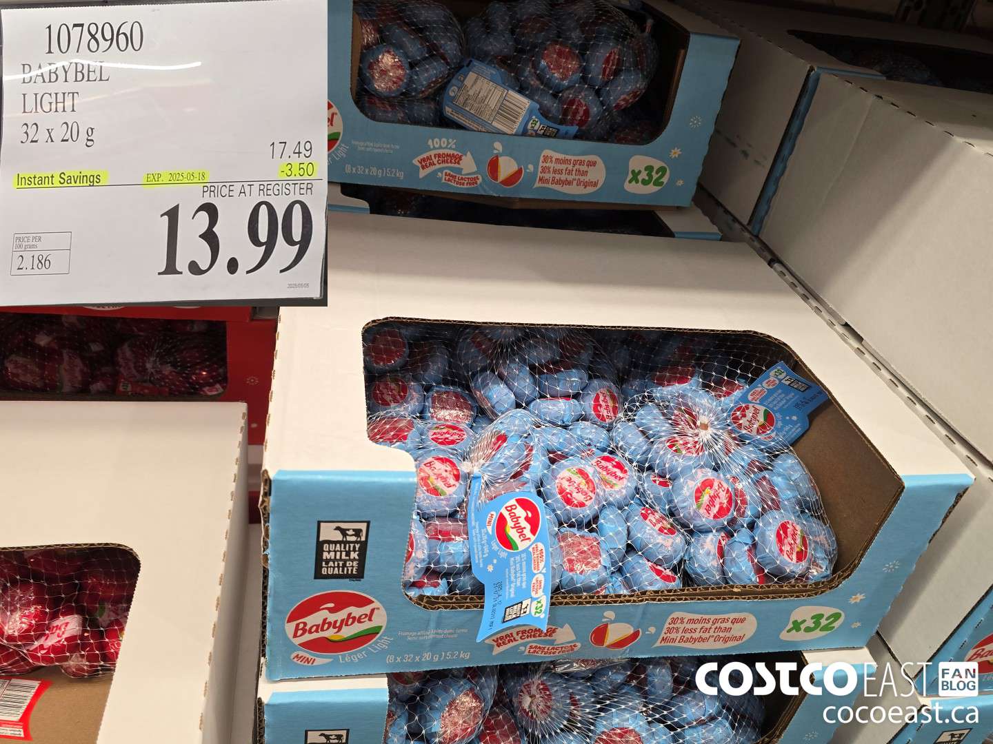 1078960 BABYBEL LIGHT 32 X 20g ($3.50 INSTANT SAVINGS EXPIRES ON 2025-05-18) $13.99