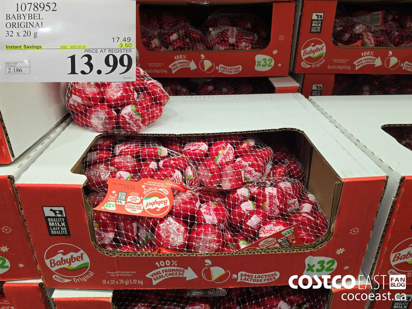 1078952 BABYBEL ORIGINAL 32x20g ($3.50 INSTANT SAVINGS EXPIRES ON 2025-05-18) $13.99