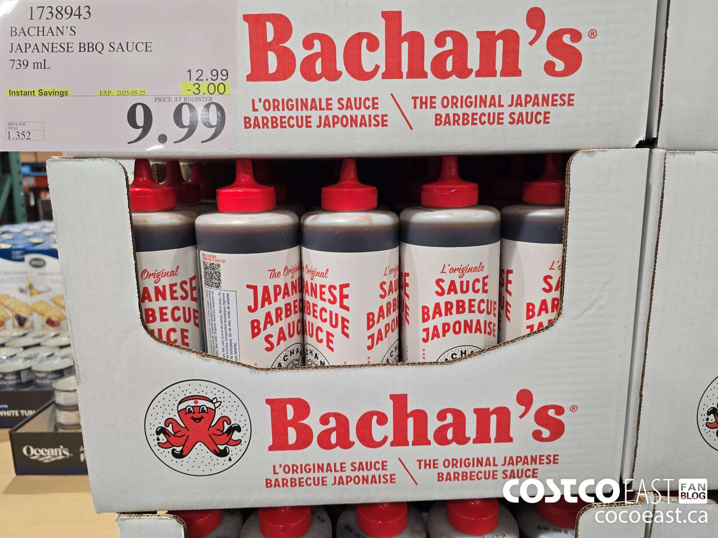 1738943 BACHAN'S JAPANESE BBQ 750 mL ($3.00 INSTANT SAVINGS EXPIRES ON 2025-05-25) $9.99