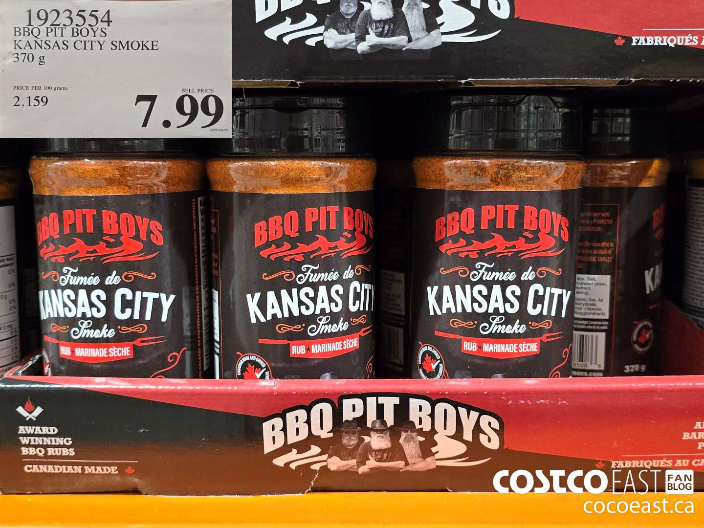 1923554 BBQ PIT BOYS KANSAS CITY SMOKE 370 G $7.99