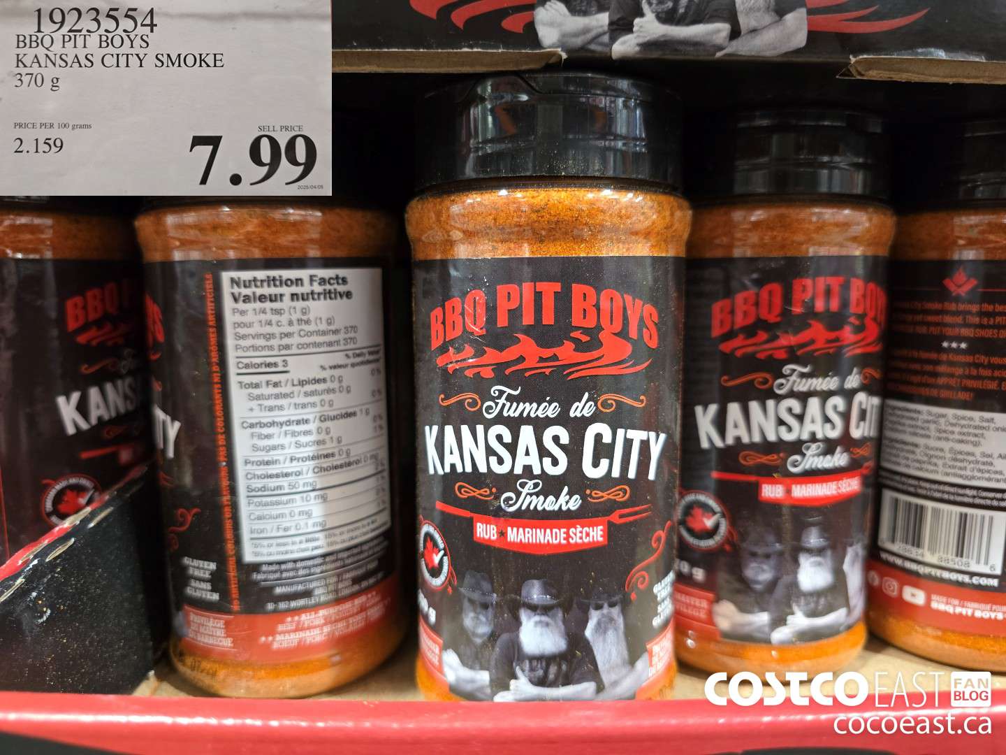 1923554 BBQ PIT BOYS KANSAS CITY SMOKE 370 G $7.99