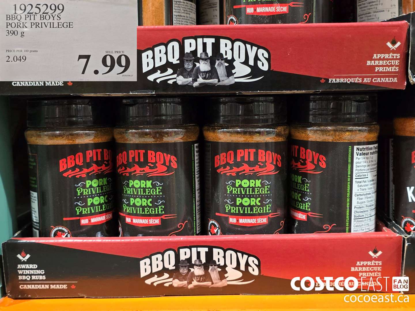 1925299 BBQ PIT BOYS PORK PRIVILEGE 390 G $7.99
