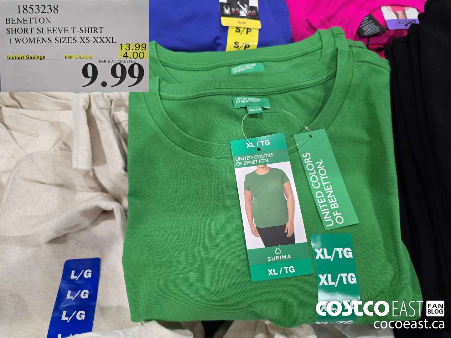 1853238 BENETTON SHORT SLEEVE T-SHIRT +LADIES SIZES XS-XXXL ($4.00 INSTANT SAVINGS EXPIRES ON 2025-05-25) $9.99