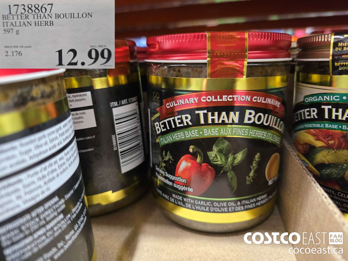 1738867 BETTER THAN BOUILLON ITALIAN HERB 597 G $12.99