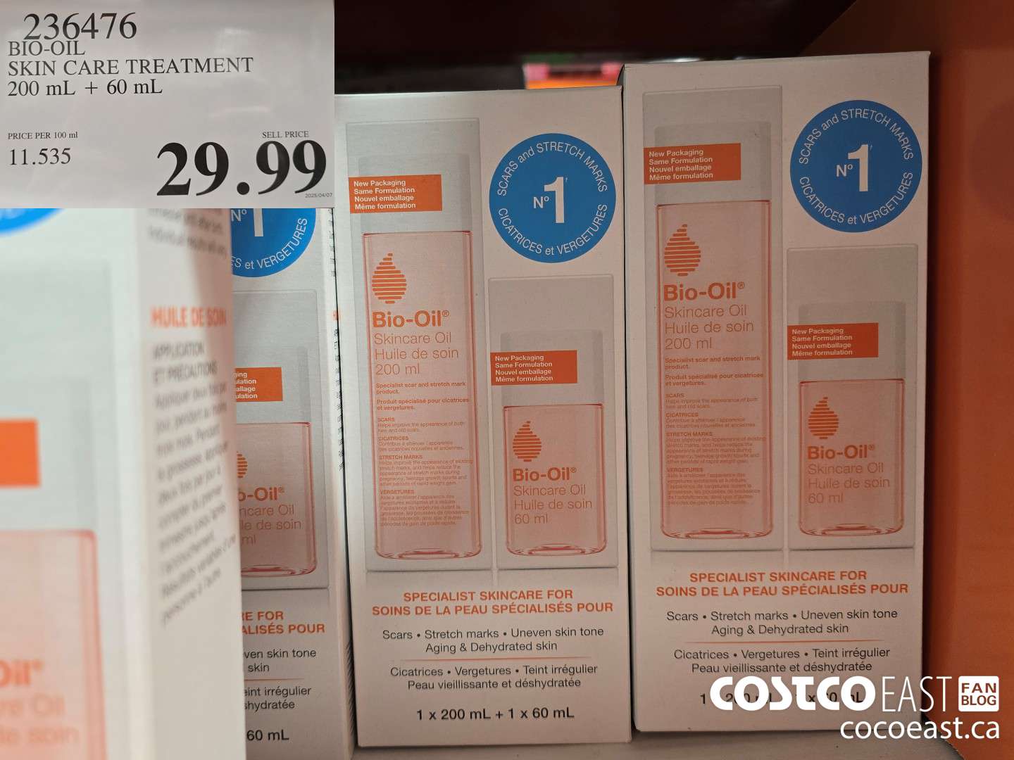 236476 BIO-OIL SKIN CARE TREATMENT 200 mL + 60 mL $29.99