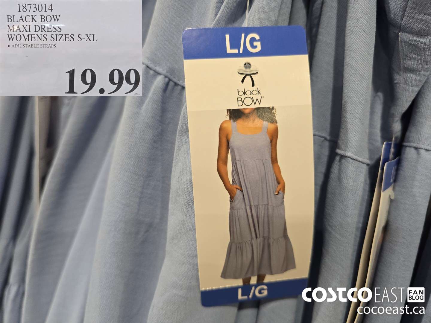 1873014 BLACK BOW MAXI DRESS WOMENS SIZES S-XL $19.99