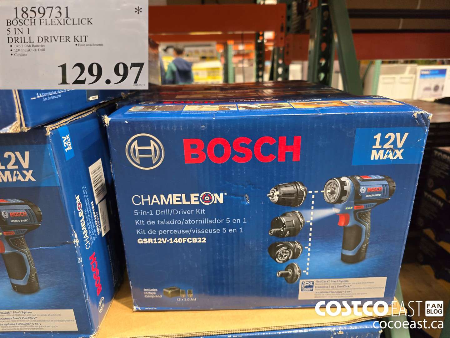 1859731 BOSCH FLEXICLICK 5 - IN - 1 DRILL DRIVER KIT $129.97