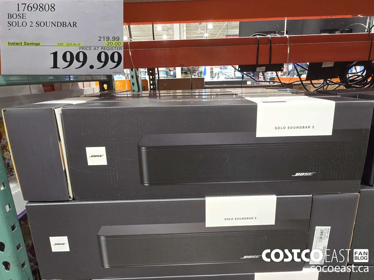 1769808 BOSE SOLO 2 SOUNDBAR ($20.00 INSTANT SAVINGS EXPIRES ON 2025-06-19) $199.99
