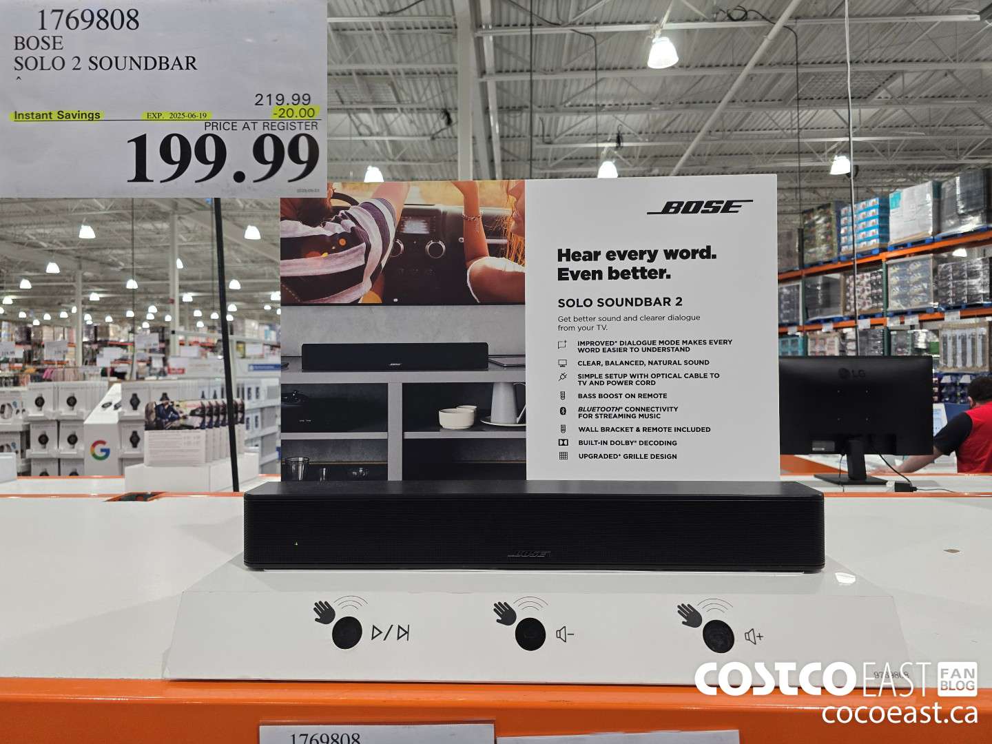 1769808 BOSE SOLO 2 SOUNDBAR ($20.00 INSTANT SAVINGS EXPIRES ON 2025-06-19) $199.99