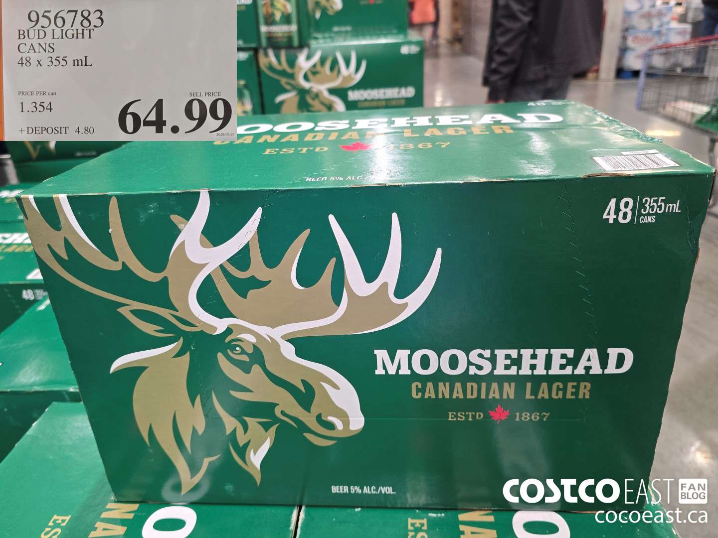 956783 BUD LIGHT CANS 48 x 355 mL $64.99