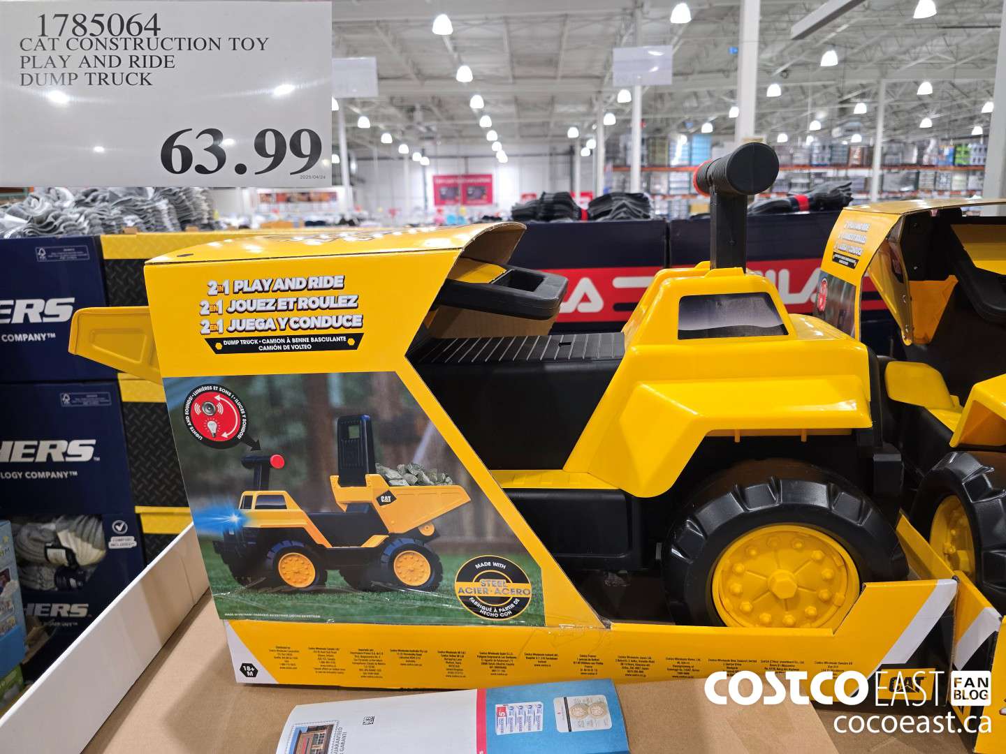 1785064 CAT CONSTRUCTION TOY PLAY AND RIDE DUMP TRUCK $63.99