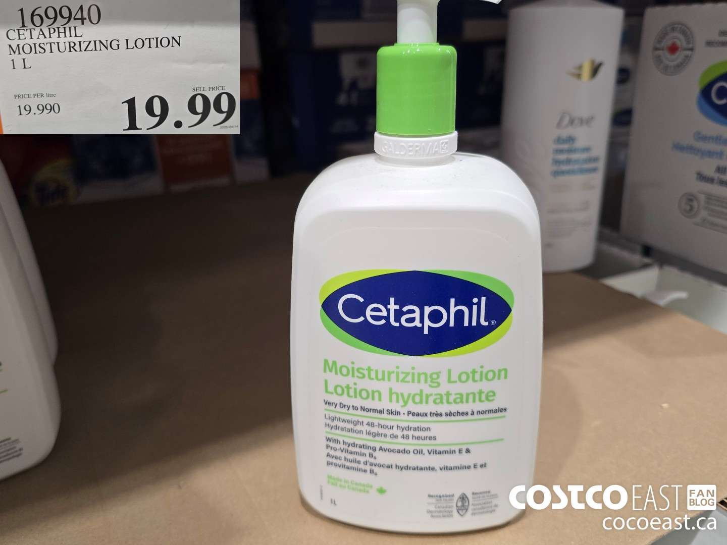 169940 CETAPHIL MOISTURIZING LOTION 1 L $19.99