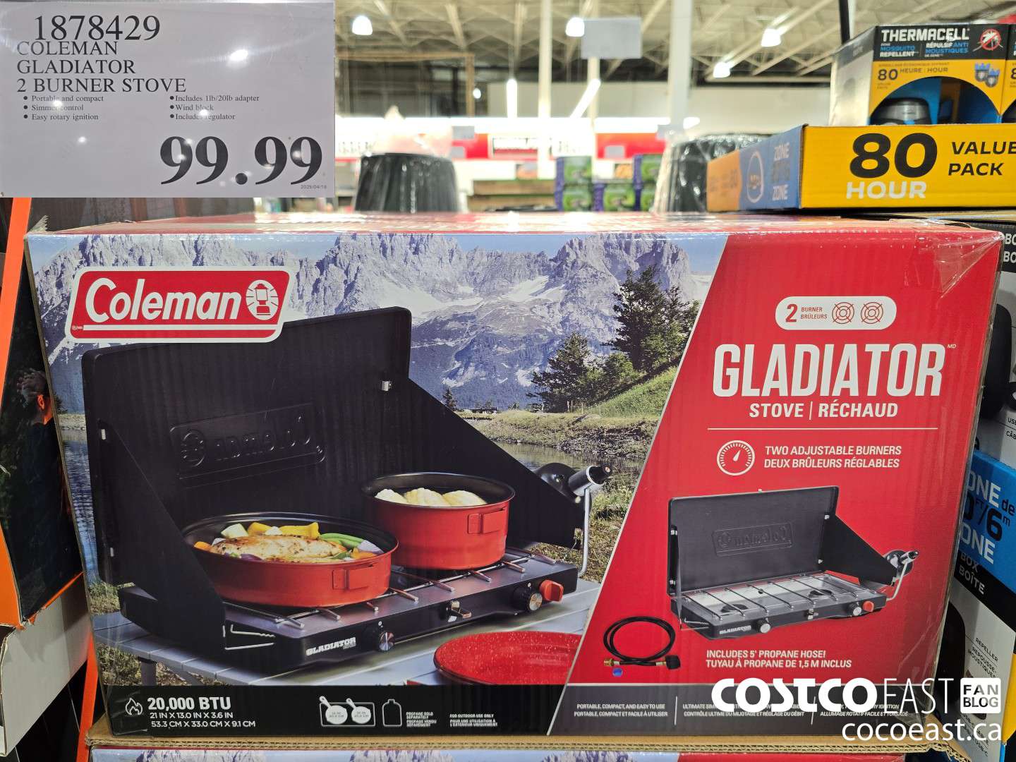 1878429 COLEMAN GLADIATOR 2 BURNER STOVE  $99.99