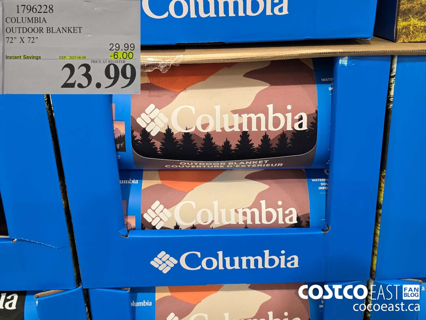 1796228 COLUMBIA OUTDOOR BLANKET 72