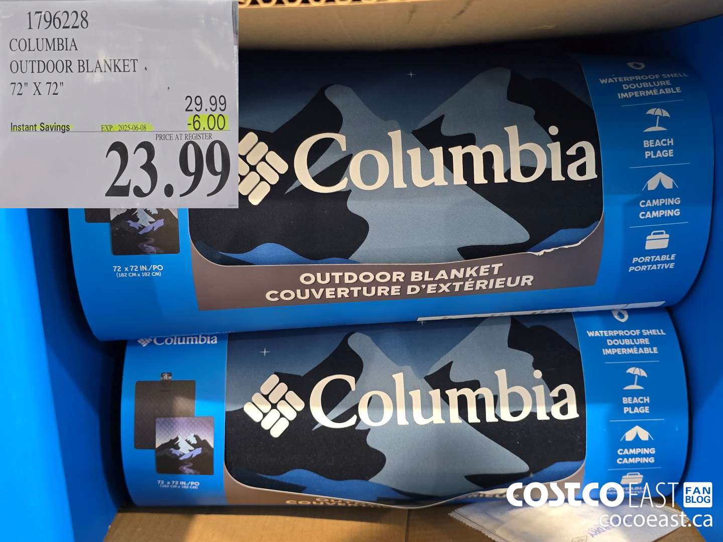 1796228 COLUMBIA OUTDOOR BLANKET 72
