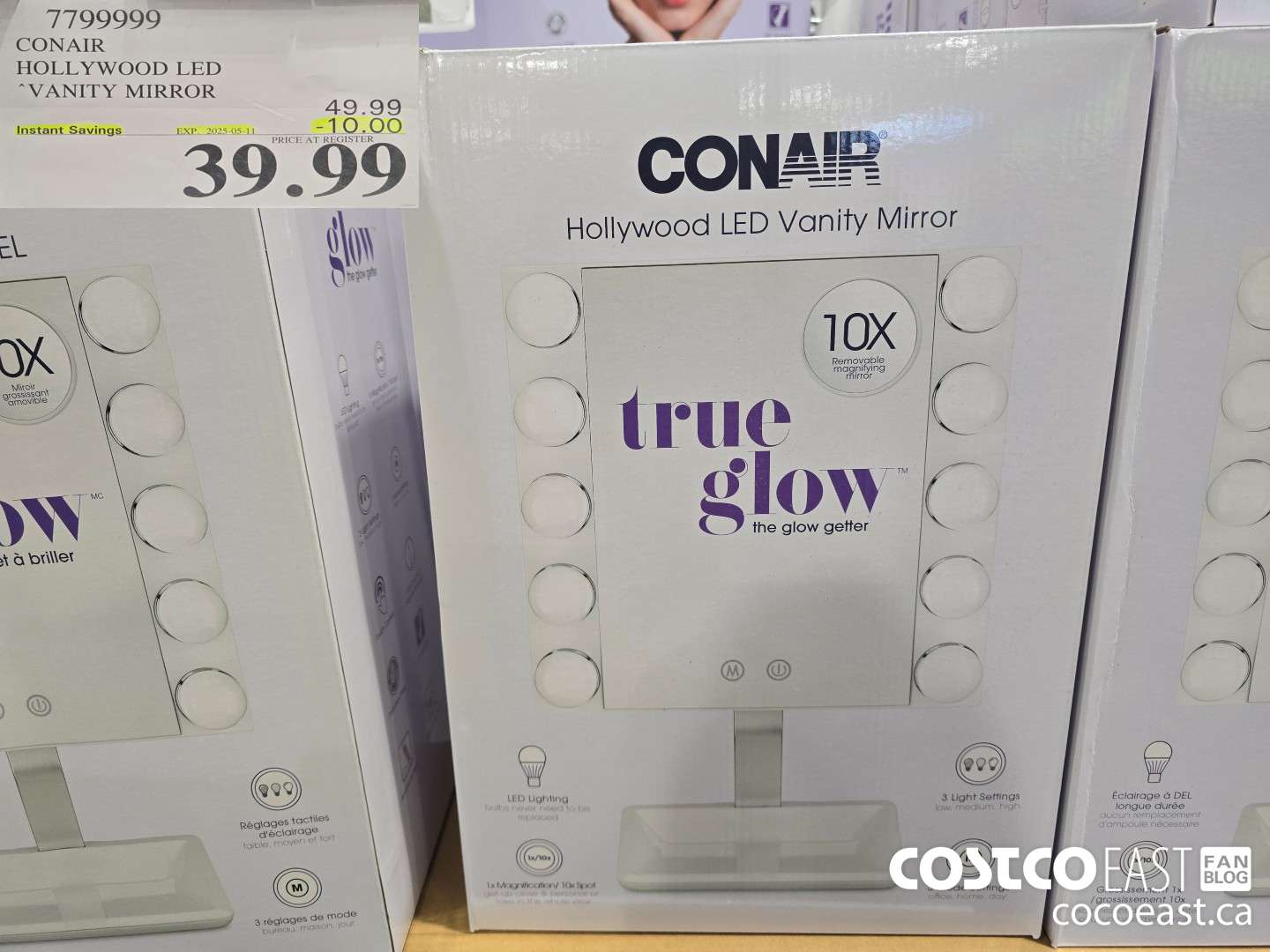 7799999 CONAIR HOLLYWOOD LED VANITY MIRROR ($10.00 INSTANT SAVINGS EXPIRES ON 2025-05-11) $39.99