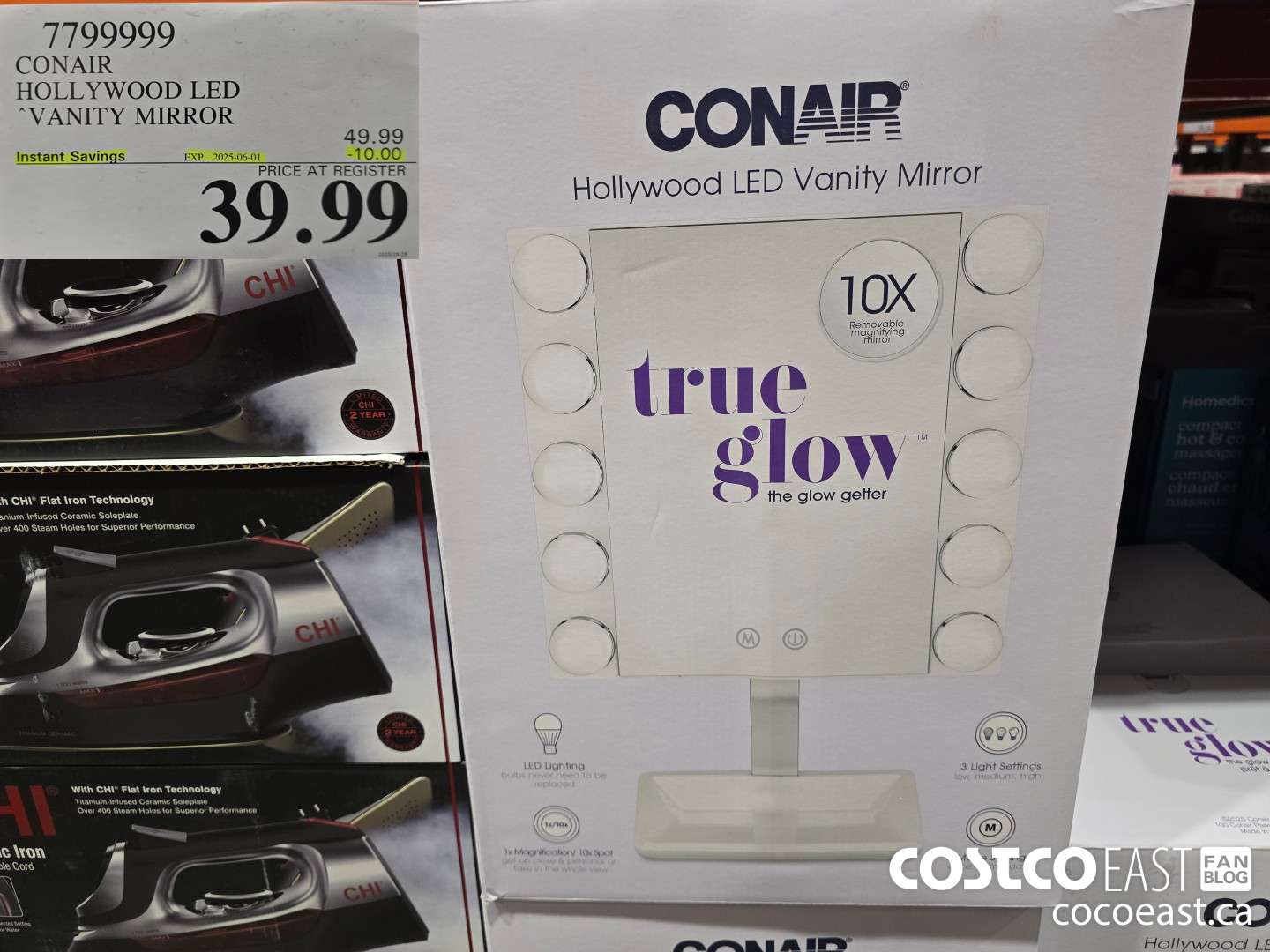 7799999 CONAIR HOLLYWOOD LED VANITY MIRROR ($10.00 INSTANT SAVINGS EXPIRES ON 2025-06-01) $39.99
