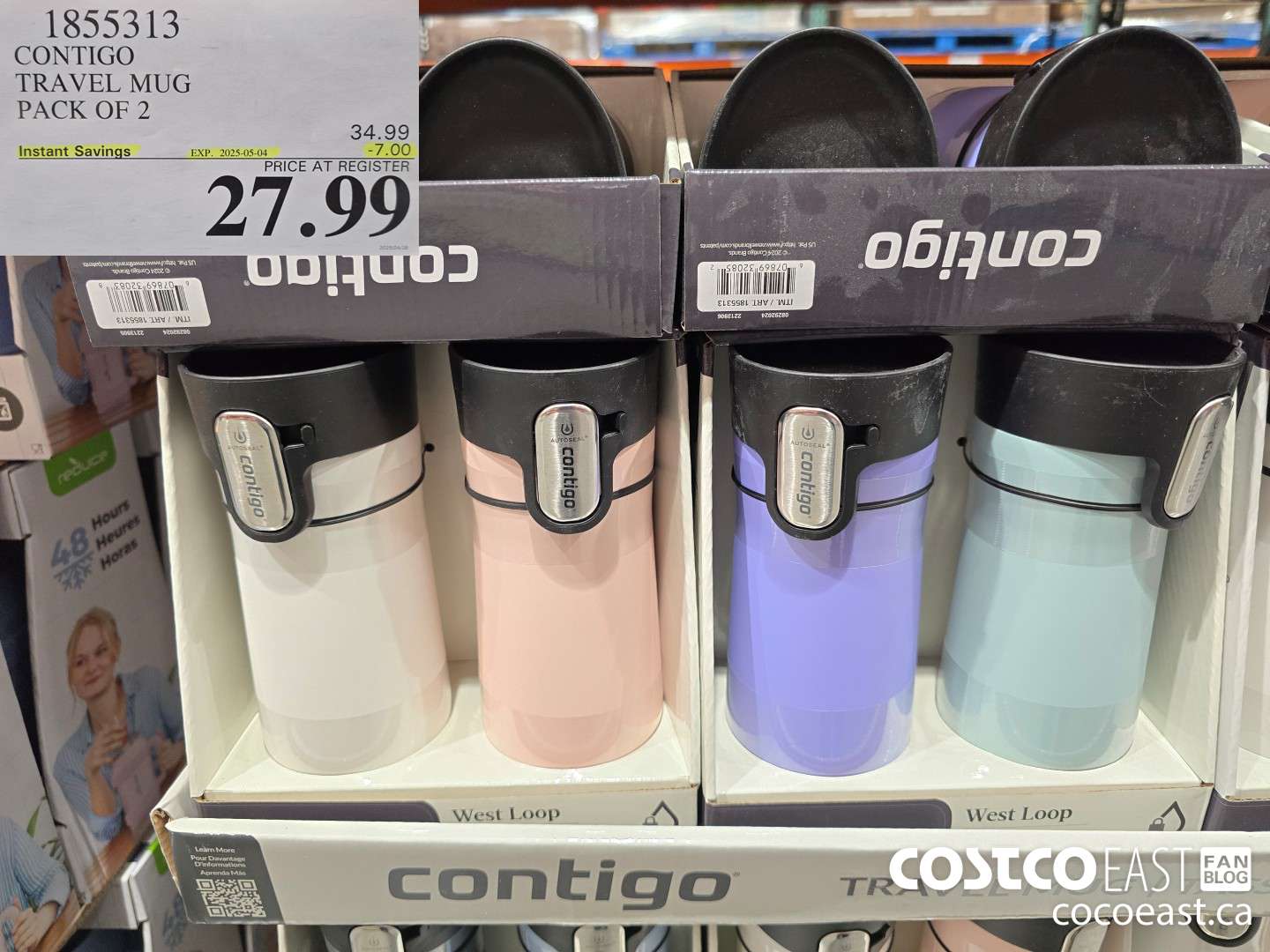 1855313 CONTIGO TRAVEL MUG PACK OF 2 ($7.00 INSTANT SAVINGS EXPIRES ON 2025-05-04) $27.99
