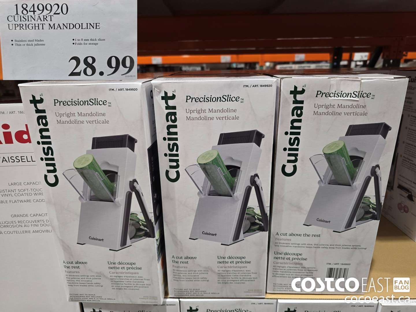 1849920 CUISINART UPRIGHT MANDOLINE $28.99