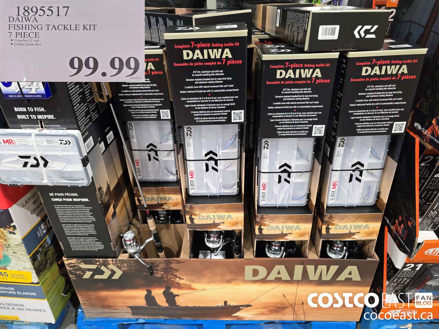 1895517 DAIWA FISHING TACKLE KIT 7 PIECE $99.99