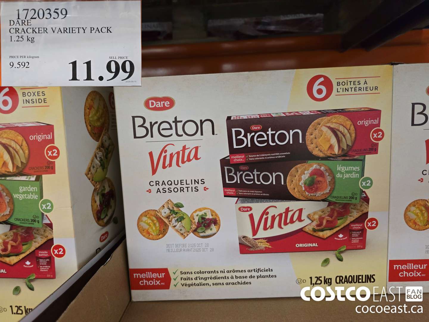 1720359 DARE CRACKER VARIETY PACK 1.25 kg $11.99