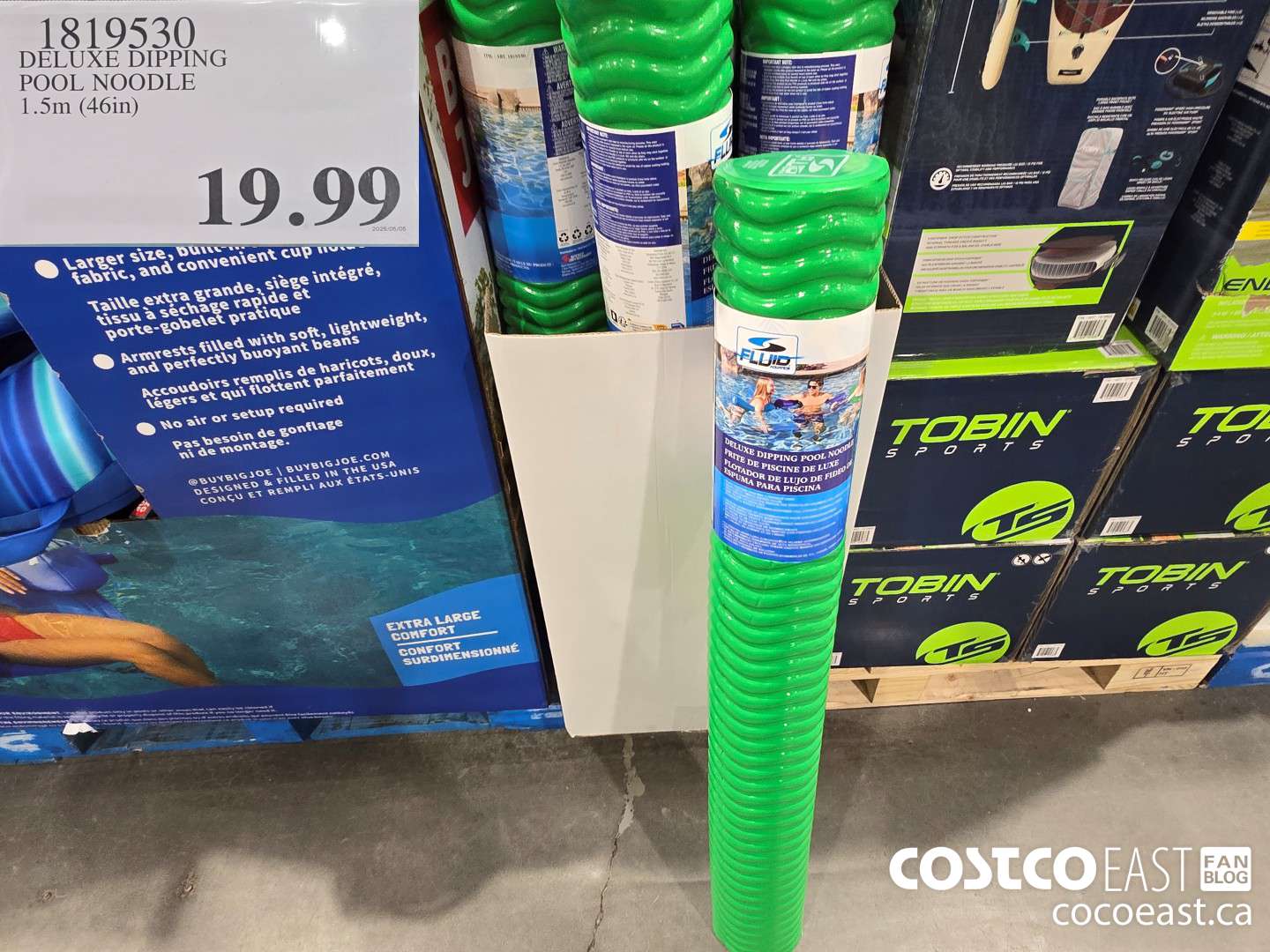 1819530 DELUXE DIPPING POOL NOODLE 1.5M (46IN)  $19.99