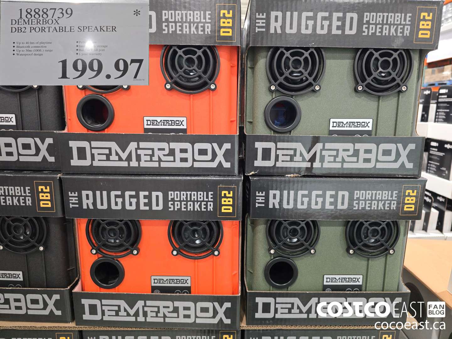 1888739 DEMERBOX DB2 PORTABLE SPEAKER $199.97