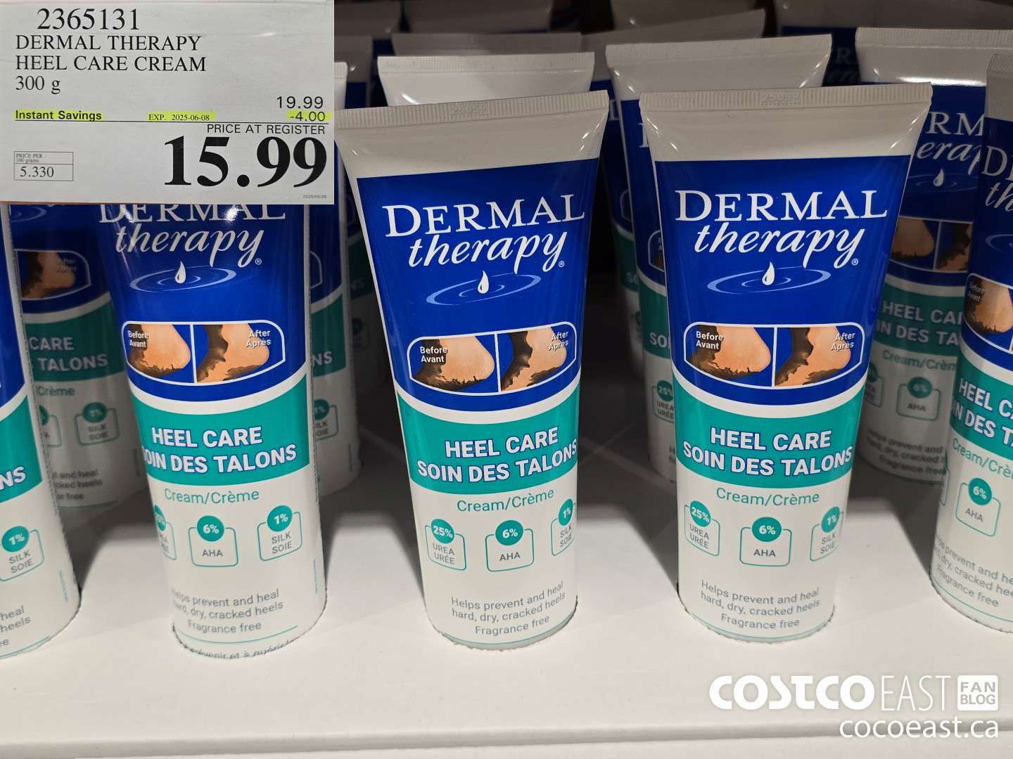 2365131 DERMAL THERAPY HEEL CARE 300 G ($4.00 INSTANT SAVINGS EXPIRES ON 2025-06-08) $15.99