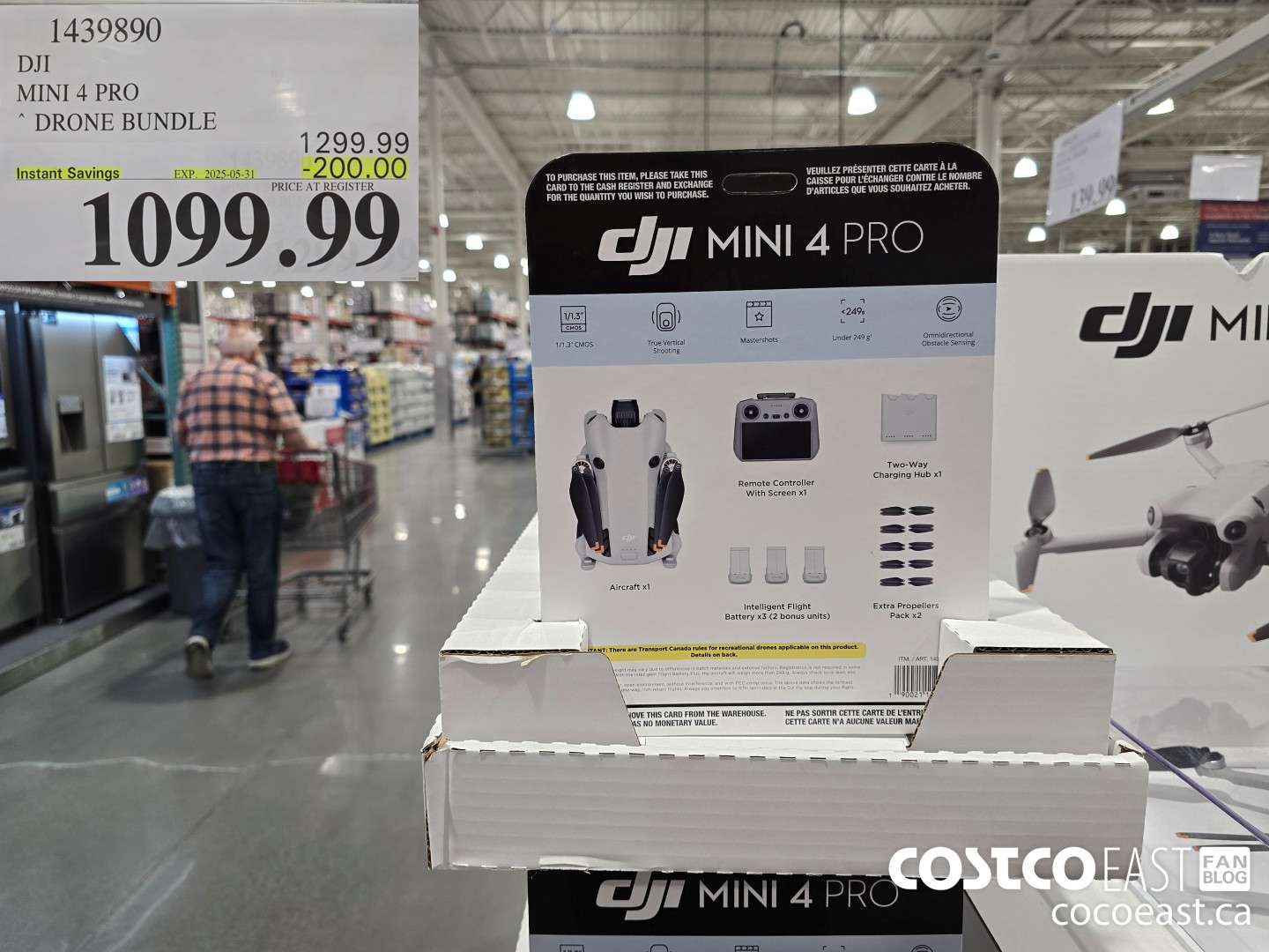 1439890 DJI MINI 4 PRO DRONE BUNDLE ($200.00 INSTANT SAVINGS EXPIRES ON 2025-05-31) $1099.99