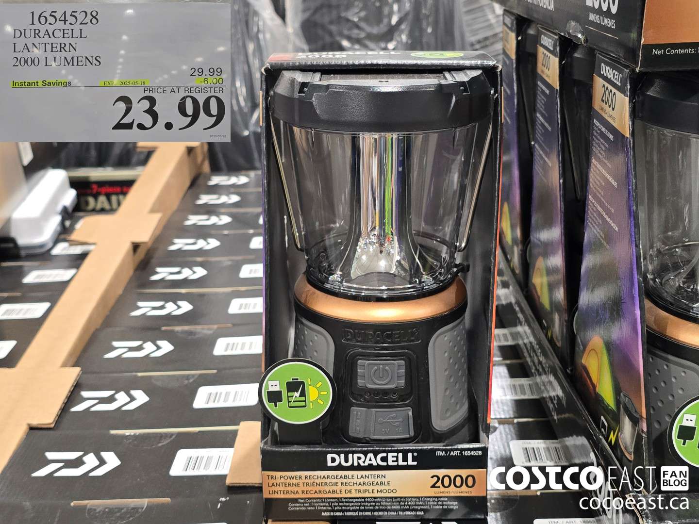1654528 DURACELL LANTERN 2000 LUMENS ($6.00 INSTANT SAVINGS EXPIRES ON 2025-05-18) $23.99