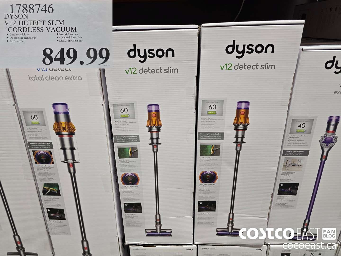 1788746 DYSON V12 DETECT SLIM CORDLESS VACUUM $849.99